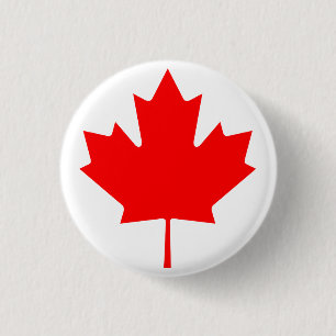 Maple Leaf button nice Flag canada Product of