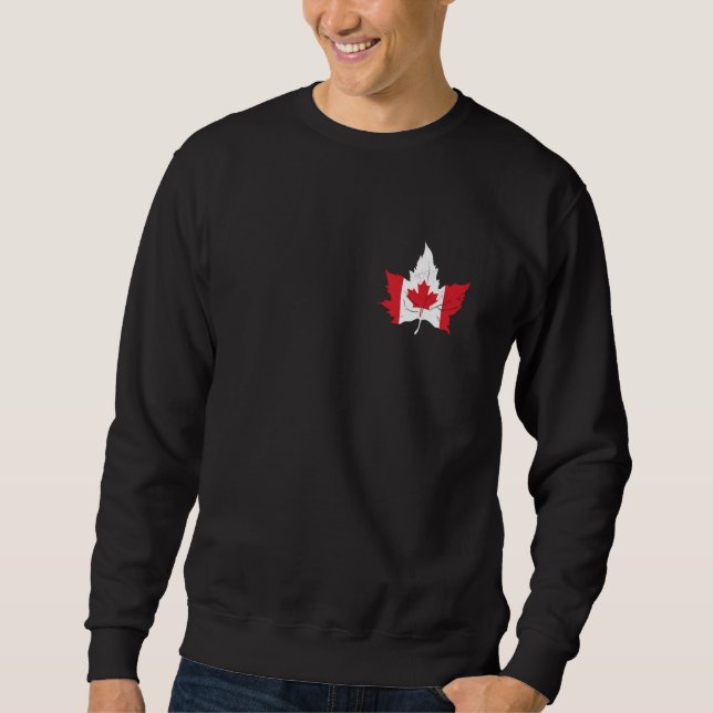 Maple Leaf Canada Canadian Pride Canadian Roots Ca Sweatshirt (Front)