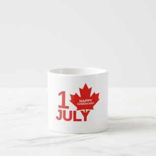 Maple Leaf Canada Day 1s July Celebration Gift Espresso Cup