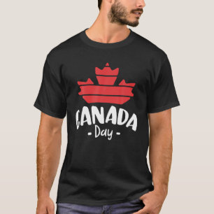 Maple Leaf Canada Day Funny Canadian Retro Flag T-Shirt