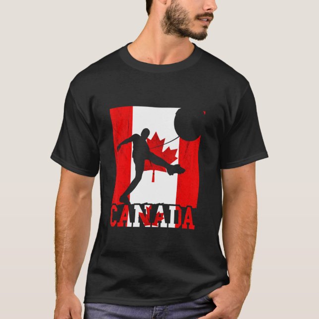 Maple Leaf Canada Soccer Team Canadian Flag Canadi T-Shirt (Front)