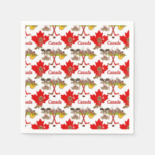 Maple Leaf Canadian Napkin