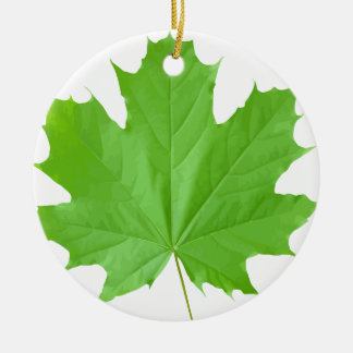 Maple Leaf Ceramic Tree Decoration