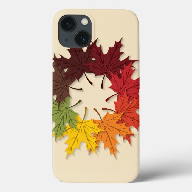 Maple leaf circle Case-Mate iPhone case (Back)
