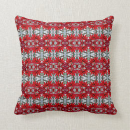 Maple Leaf Cotton Throw Pillow