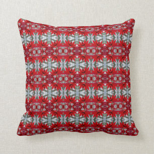 Maple Leaf Cotton Throw Pillow
