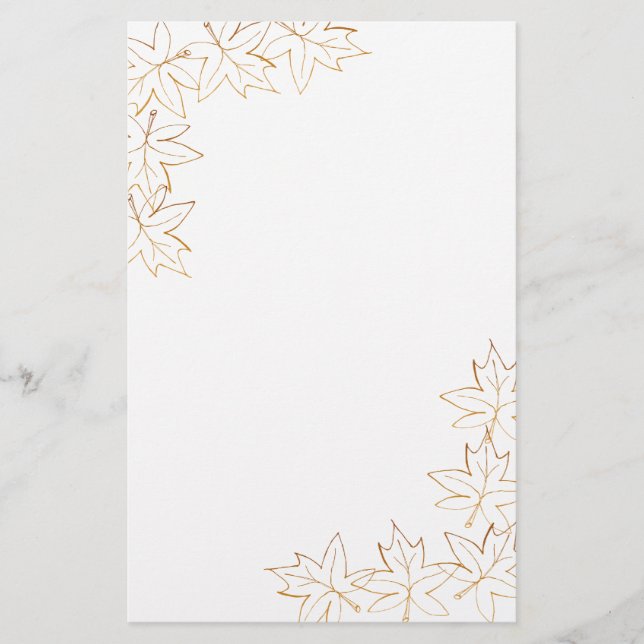 Maple Leaf Edge Stationery (Front)