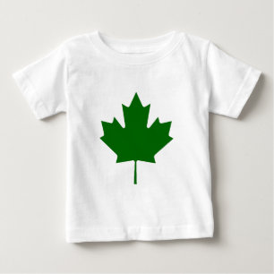 Maple Leaf Green DkTransp The MUSEUM Zazzle Gifts Baby T-Shirt