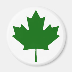 Maple Leaf Green DkTransp The MUSEUM Zazzle Gifts Magnet