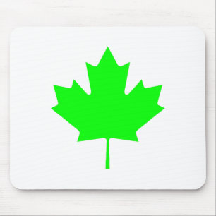 Maple Leaf Green LtTransp The MUSEUM Zazzle Gifts Mouse Pad