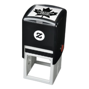 Maple Leaf Greetings From Canada customisable Self-inking Stamp