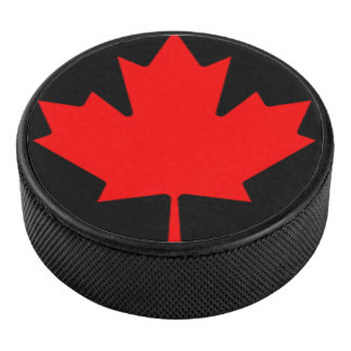 MAPLE LEAF HOCKEY PUCK