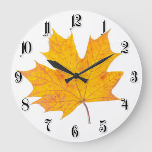 Maple leaf large clock