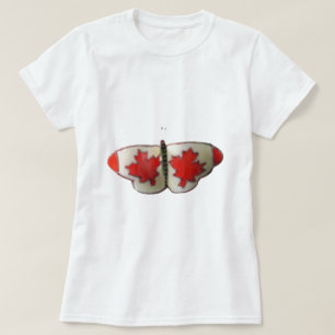 "Maple Leaf Monarch" Canadian Flag Butterfly T-Shirt