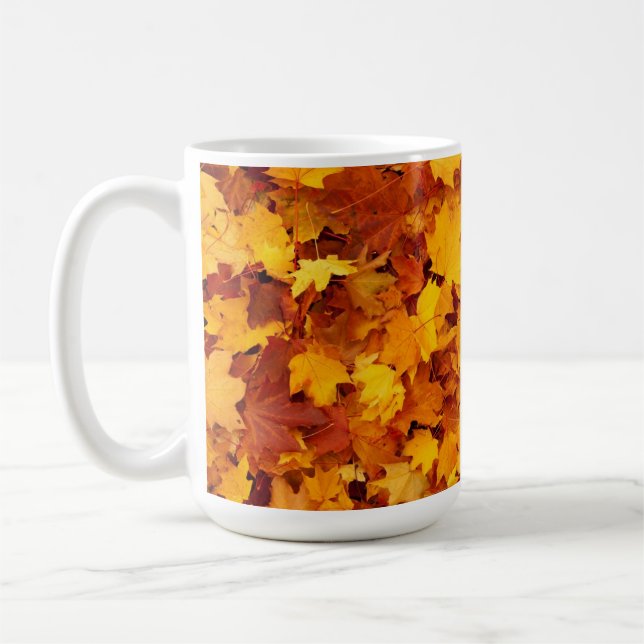 Maple Leaf Pattern-25877 Coffee Mug (Left)
