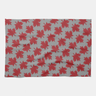 Maple Leaf Pattern Tea Towel