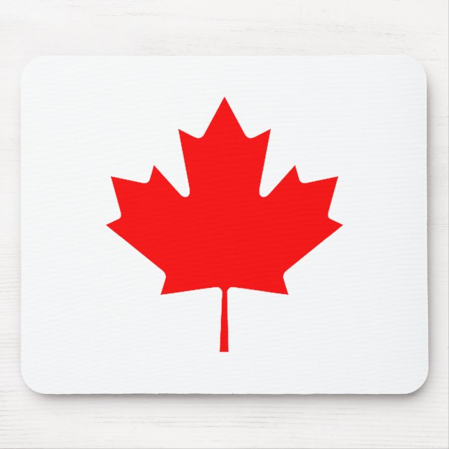 Maple Leaf RedTransp The MUSEUM Zazzle Gifts Mouse Pad (Front)