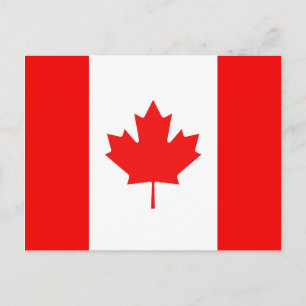 Maple Leaf Symbol Canadian Flag Postcard