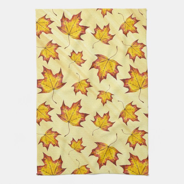 Maple Leaf Tea Towel (Vertical)