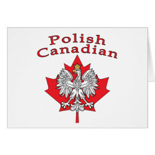 Maple Leaf With Polish Canadian