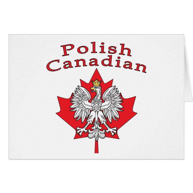 Maple Leaf With Polish Canadian (Front Horizontal)