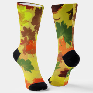 Maple Leaves Autumn Socks