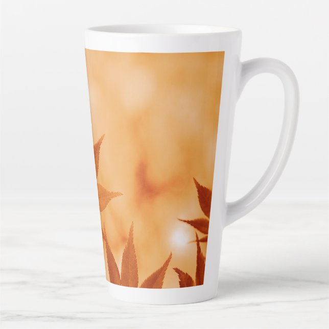 Maple Leaves Background-10792 Latte Mug (Right)