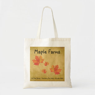 Maple Leaves Business Tote Bag