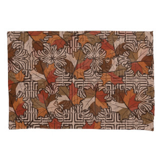 Maple Leaves Four-Finger Flower Pattern Pillowcase