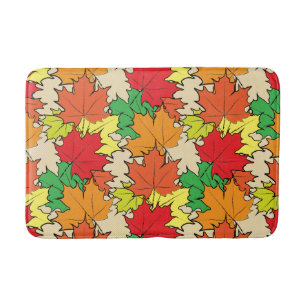 Maple leaves I Bath Mat