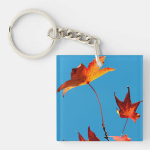 Maple Leaves Key Ring
