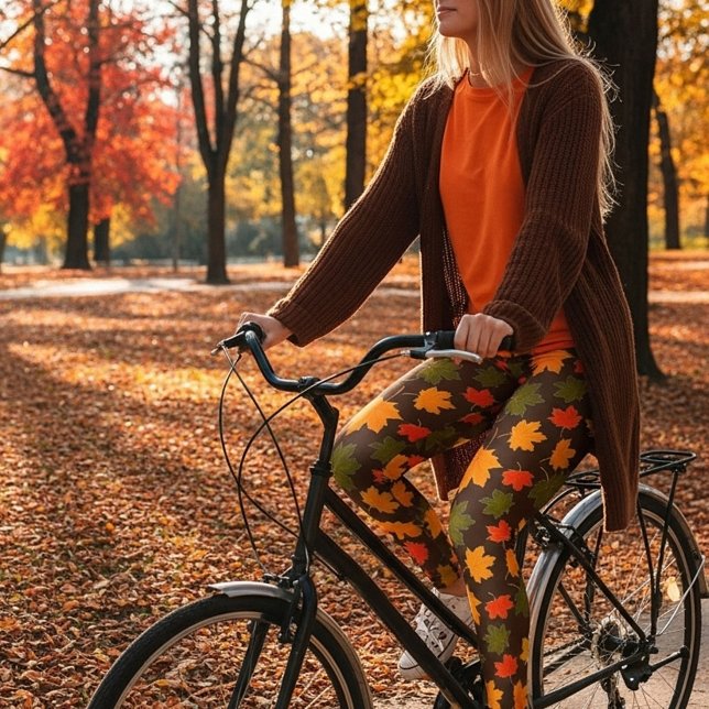 Maple leaves leggings (Creator Uploaded)