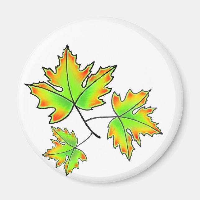 Maple Leaves Magnet (Front)