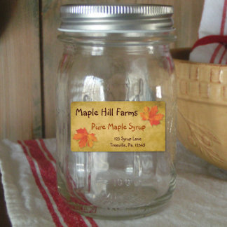 Maple Leaves Maple Syrup Product Label