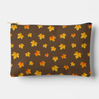 Maple leaves on Brown Background