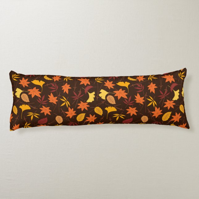 Maple Leaves Pattern-45947 Body Cushion (Back)