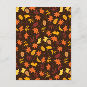 Maple Leaves Pattern-45947 Postcard