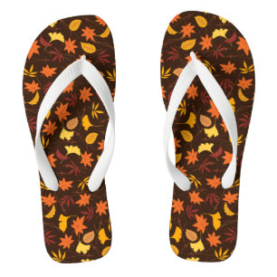 Maple Leaves Pattern-45947 Thongs