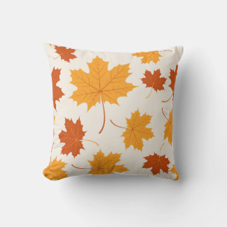 Maple Leaves Pattern Cushion