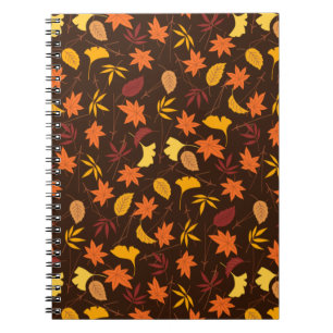 Maple Leaves Pattern Notebook