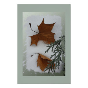 Maple leaves photo print