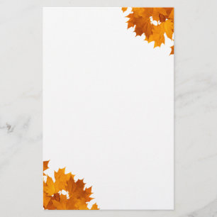 Maple leaves stationery