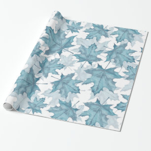 Maple leaves. Watercolor pattern Wrapping Paper