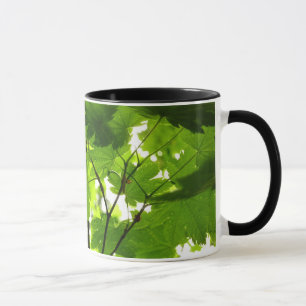 Maple Leaves with Raindrops Mug