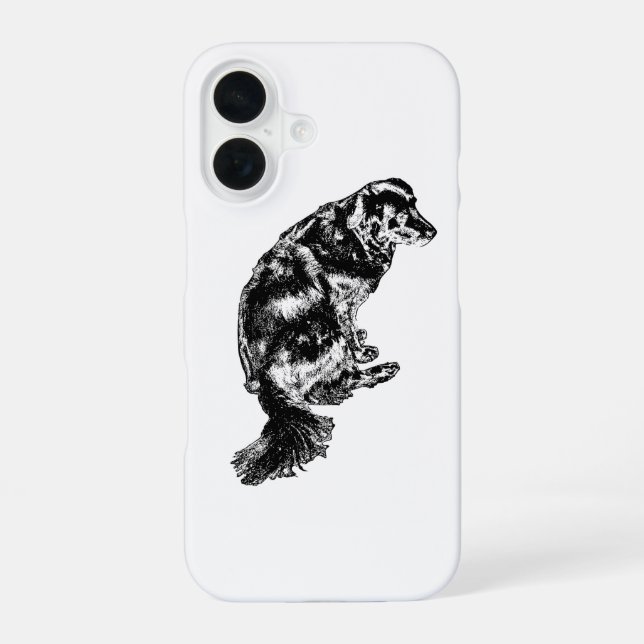Maple-Light Watcher — Retriever iPhone 16 Case (Back)