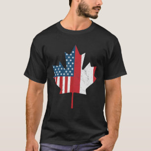 Maple Love Canada Day Proud Canadian Flag Canada T-Shirt