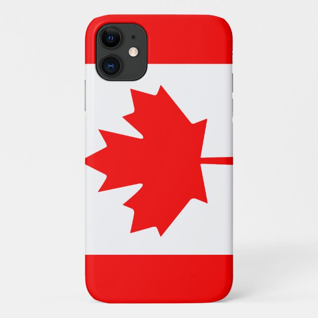 Maple Majesty: Canadian Flag Phone Case (Back)