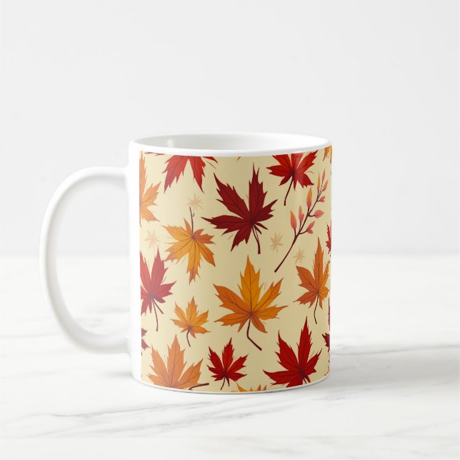 maple pattern mug (Left)