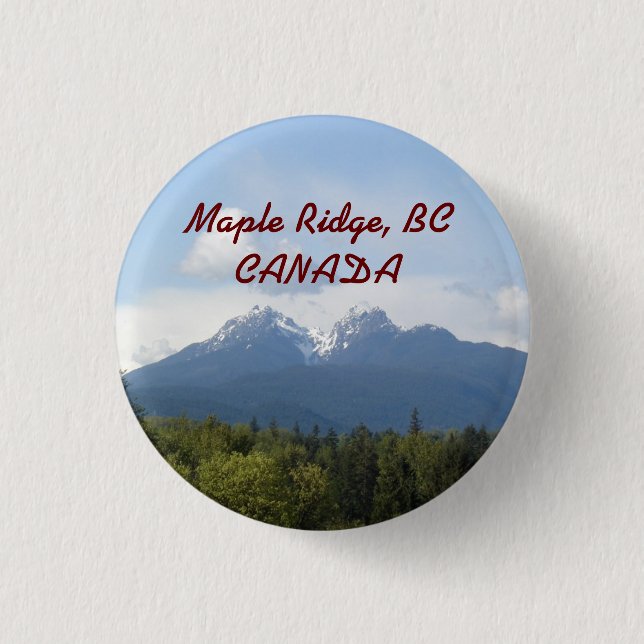 Maple Ridge, BC, CANADA Souvenir Button (Front)