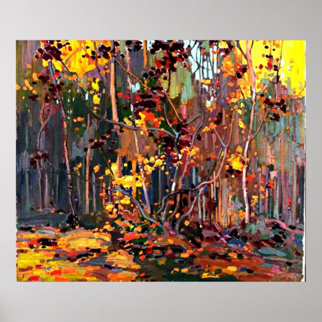 Maple Saplings, fine art Poster (Front)
